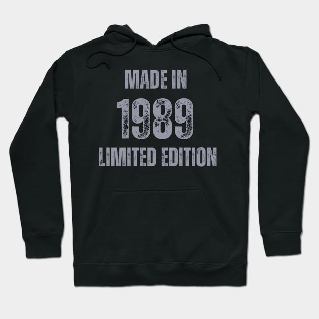 Vintage Made in 1989 , Limited Edition  , Gift for Mom Dad Birthday Hoodie by Mary_Momerwids